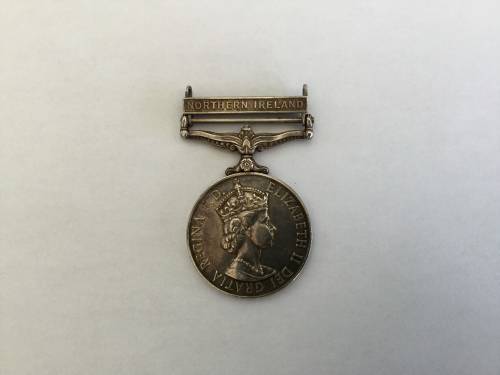 solid silver Northern Ireland campaign medal