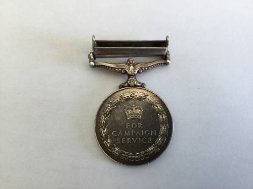 solid silver Northern Ireland campaign medal