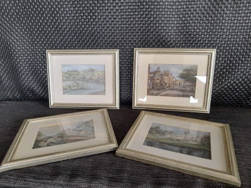 set of 4 original prints