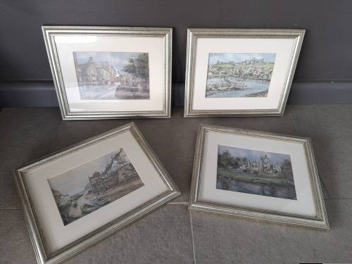 set of 4 original prints