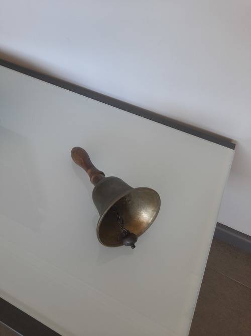 original ww11 air raid patrol warning brass bell