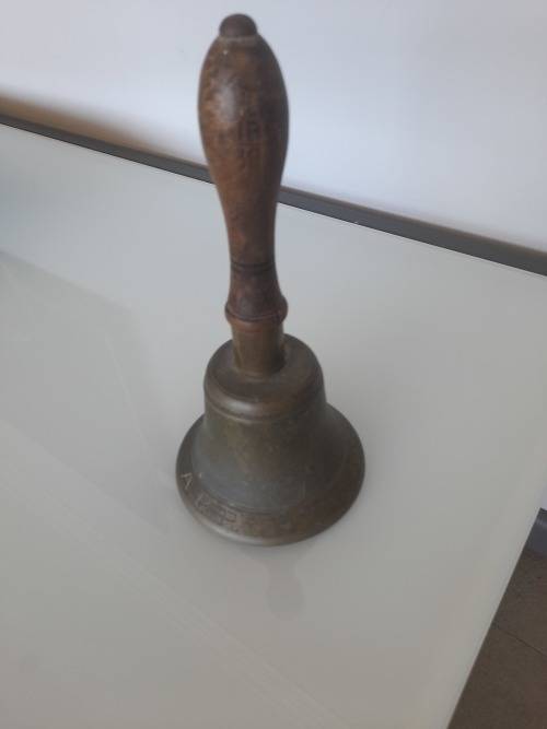 original ww11 air raid patrol warning brass bell