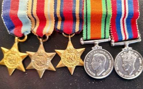 5 dress second world war dress medals