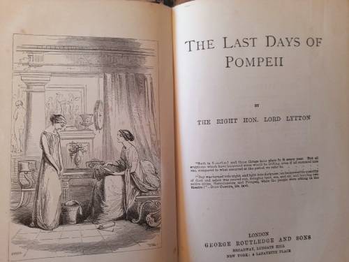 1850 book Last days of Pompeii written by Lord Lytton