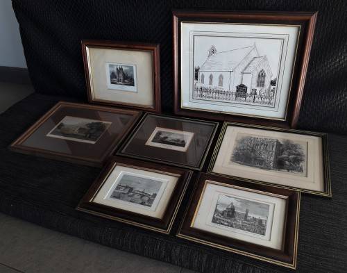 STUNNING COLLECTION OF ANTIQUE LITHOGRAPHS & ETCHINGS!! *BEAUTIFULLY FRAMED*
