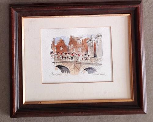 origanal water colour by known English artist