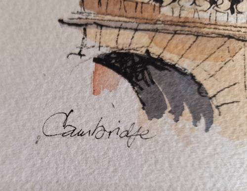 origanal water colour by known English artist