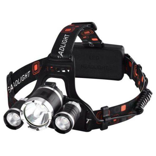 USB Recharge-able High Power Led Head lamp - 3 x CREE T6 lamps - 3 function extra strong