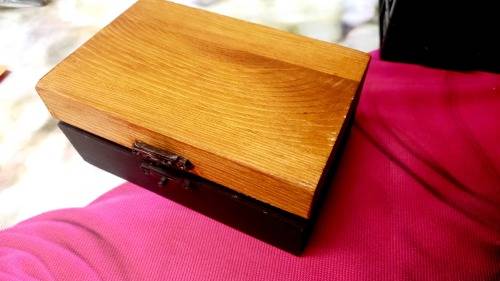 Multi survival knife  in wooden gift box - red - fathers day