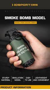 New Tactical Smoke Bomb Model Simulation smoke grenade for movie props Airsoft Paintball