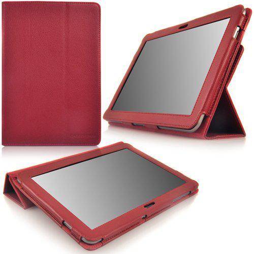 Samsung Galaxy Tab Tri fold 10.1 cover, RED case, fabric protection