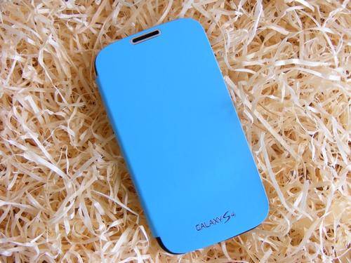 S4 Samsung Galaxy French Bumper Flip case cover for S 4  i9500, anti shock + free screen protector