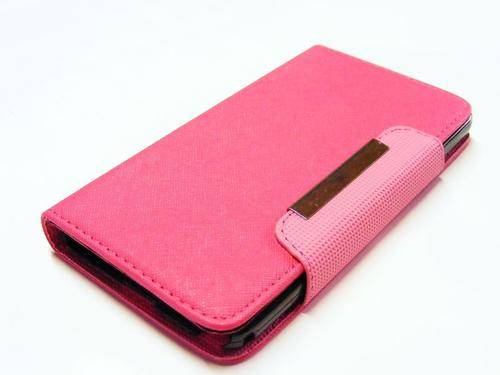 NEW Samsung Galaxy Note 3 III Flip Wallet PU Leather Case Pouch - PINK
