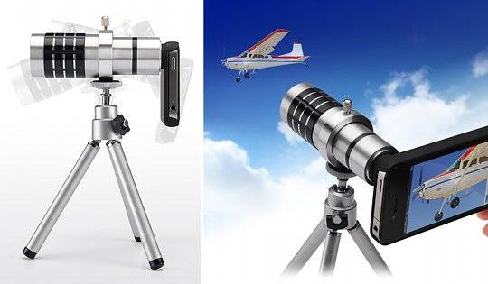 iPhone Telephoto Zoom Lens x10 zoom phone camera lens - for iPhone 5, 5G / S