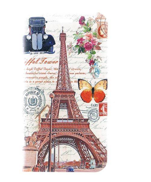 NEW Samsung Galaxy Note 4 Book Wallet cover / pouch Paris tower