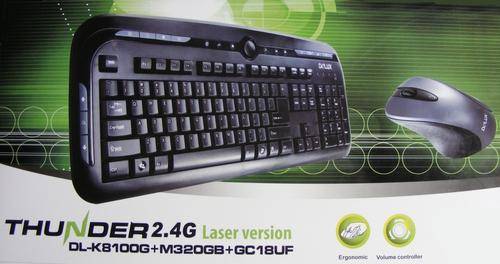 Delux DL-K8100G wireless desktop keyboard and  wireless mouse