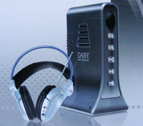 TV TUNER BOX with Wireless headphones - D310WL  + REMOTE CONTROL