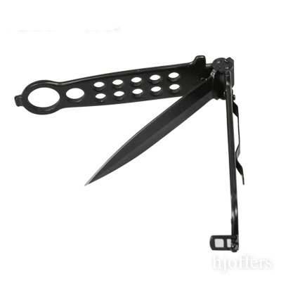 Butterfly Stilleto Flip Sports Knive 420 Stainless steel - Black