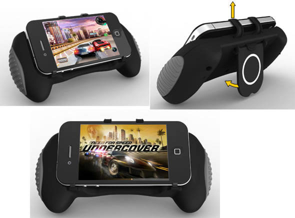Iphone 4G stand Game grip