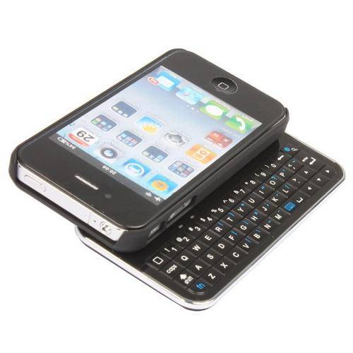 iPhone4 Bluetooth Keyboard - Ultra slim Slide out Wireless Keyboard iPhone 4 high protection cover.