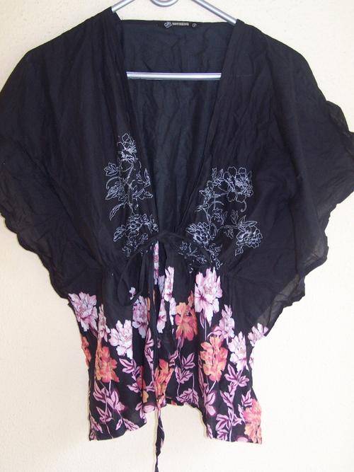 Lovely front tie black shirt small to medium