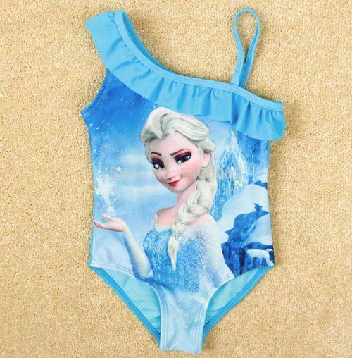 Disney Princess elsa frozen swimming costume 8-9 years