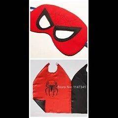 Kids costume cosplay superhero cape and mask batman captain america