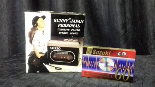 Personal Cassette Player (Walkman) with empty Cassette