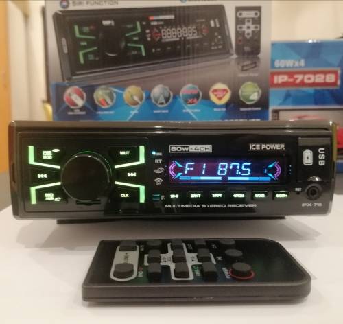 Ice Power Ipx716 Bluetooth Handsfree Radio 80Wx4 & color LED