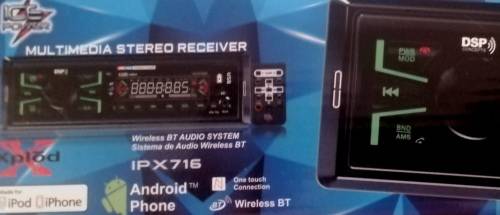 Ice Power Ipx716 Bluetooth Handsfree Radio 80Wx4 & color LED