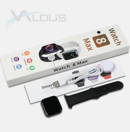 Watch 8 Max RED Strap Smartwatch BT Calling NFC Call Logs