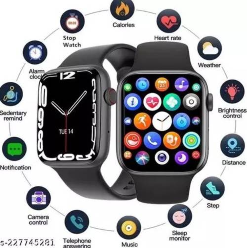 Watch 8 Max RED Strap Smartwatch BT Calling NFC Call Logs