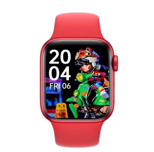 Watch 8 Max RED Strap Smartwatch BT Calling NFC Call Logs