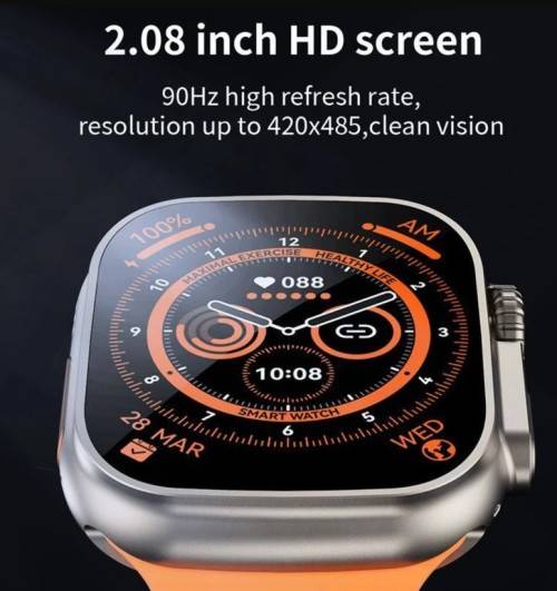 LM39 Ultra SMART Watch with fitness tracker 4 Strap Colors