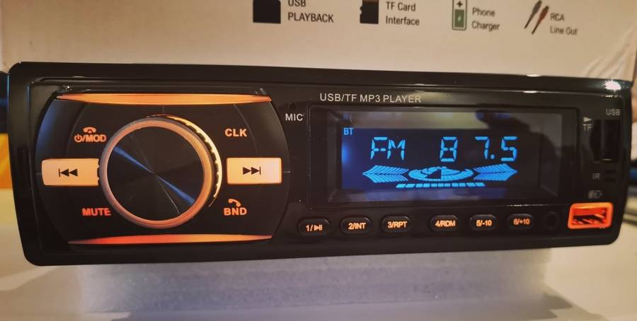 7 Color Led Soujun 50W x 4 MAX Single Din Radio MP3/FM/Bluetooth Phone Charger