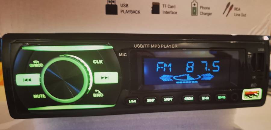 7 Color Led Soujun 50W x 4 MAX Single Din Radio MP3/FM/Bluetooth Phone Charger