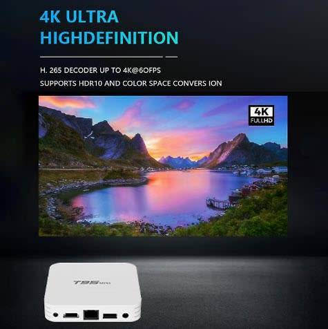 T95 Mini Smart Tv Box Android  10.0 4K HDR  Allwiner Quad Core CPU 16GB
