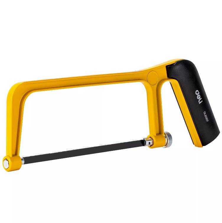 Junior Hacksaw 150mm Durable Handheld Mini Hacksaw 6` with Solid Steel Frame, Non-Slip Rubber Handle