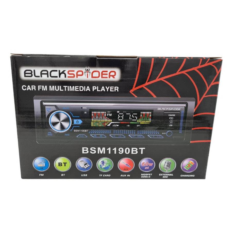 BLACKSPIDER BSM1190BT MEDIA PLAYER WITH BT 50w x 4