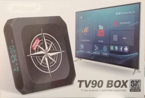 PLUG & PLAY TV90 Android 11 5G TV Box with 64GB Storage and 4GB Ram