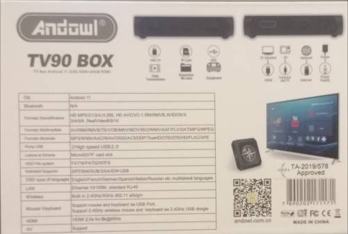 PLUG & PLAY TV90 Android 11 5G TV Box with 64GB Storage and 4GB Ram