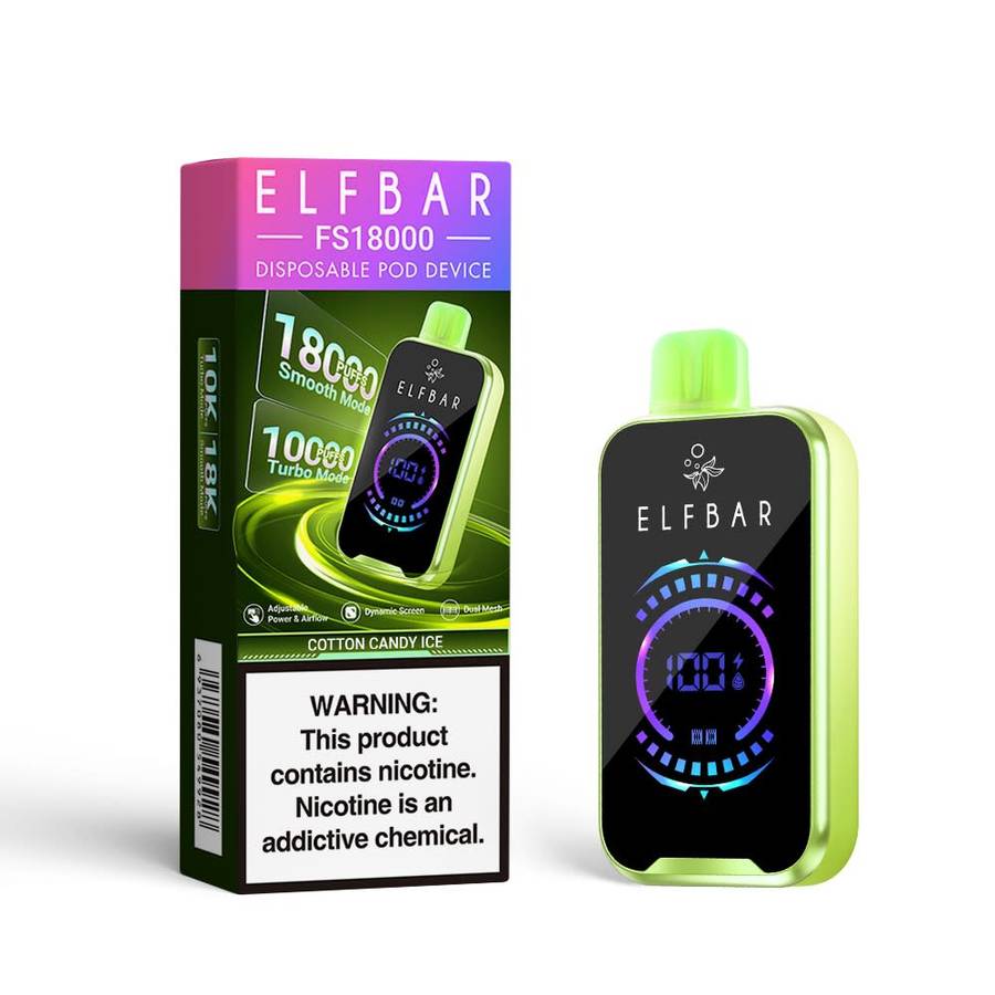 Elfbar FS18000 Disposable Pod Device Cotton Candy Ice