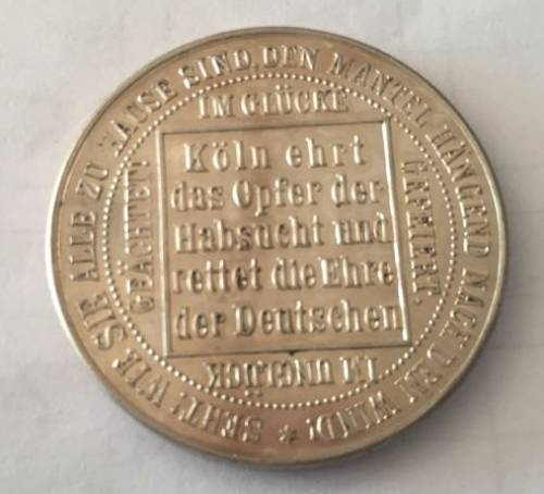 1900 Kruger Victim Medal (boer medal or boer medallion) UNC - Listed for H De Kok - Only