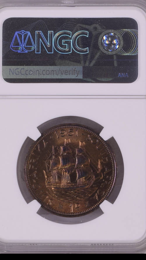 1951 Penny PF67 RB  - Finest Known NGC