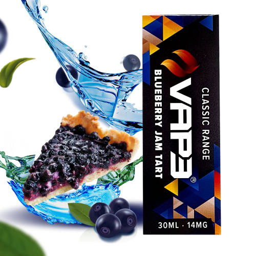Vap3 MTL Vape Liquid - Blueberry Jam Tart 30ml 14mg