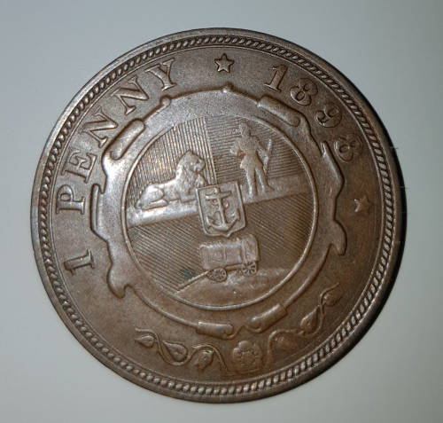 1898 ZAR Penny! Great detail