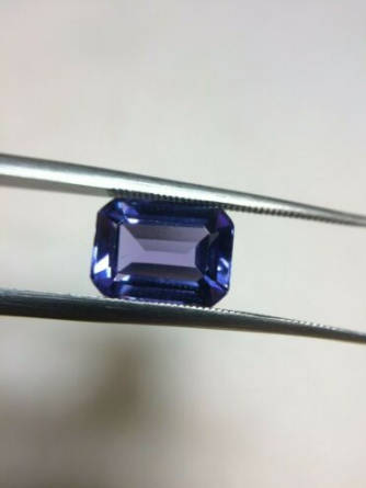 2.68Ct TANZANITE**CERTIFIED NATURAL GUARANTEE**AAA Natural Bluish Violet -Superb Octagon shape