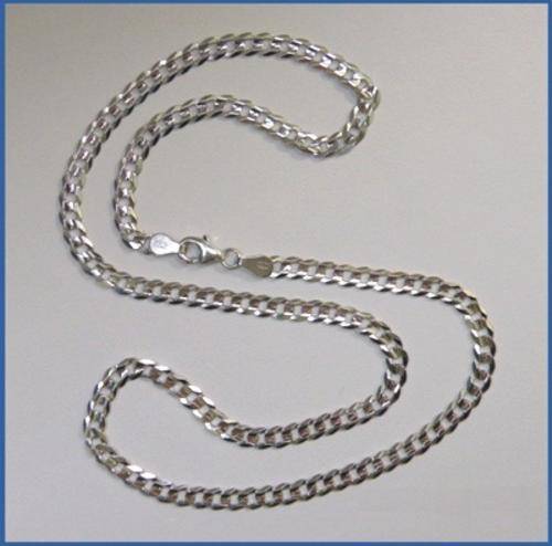Italian Silver Curb Link Bracelets 5 mm