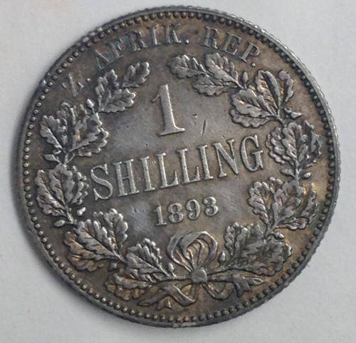 1893 shilling Ultra Rare AU details