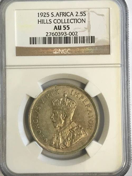1925 Union Half Crown NGC AU55  Very Rare in High Grades Don't Miss